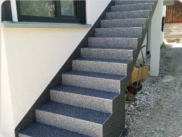 Natursteinteppich Treppe